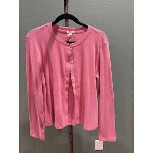 NEW DYLAN women's button-up cardigan in pink